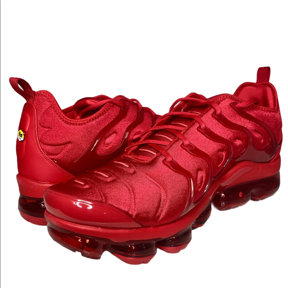 Nike Mens Vapormax Plus Triple Red Size 14 - Picture 9 of 9